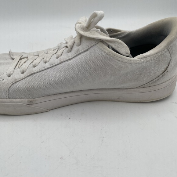 Kizik Womens Irvine Sneakers Size 10‎ Cloud White Canvas Lace Up Casual Shoes - Picture 7 of 11